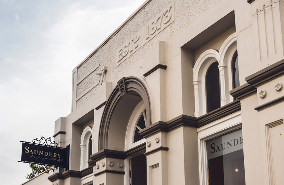WBS A peg in the ground Saunders in Main Street, Greytown